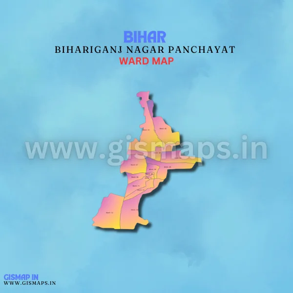 Bihariganj Nagar Panchayat Ward Map